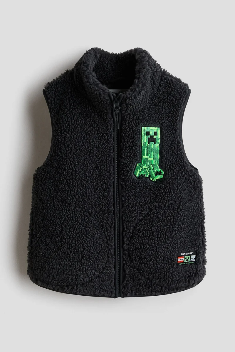 H&M Motif-detail teddy gilet